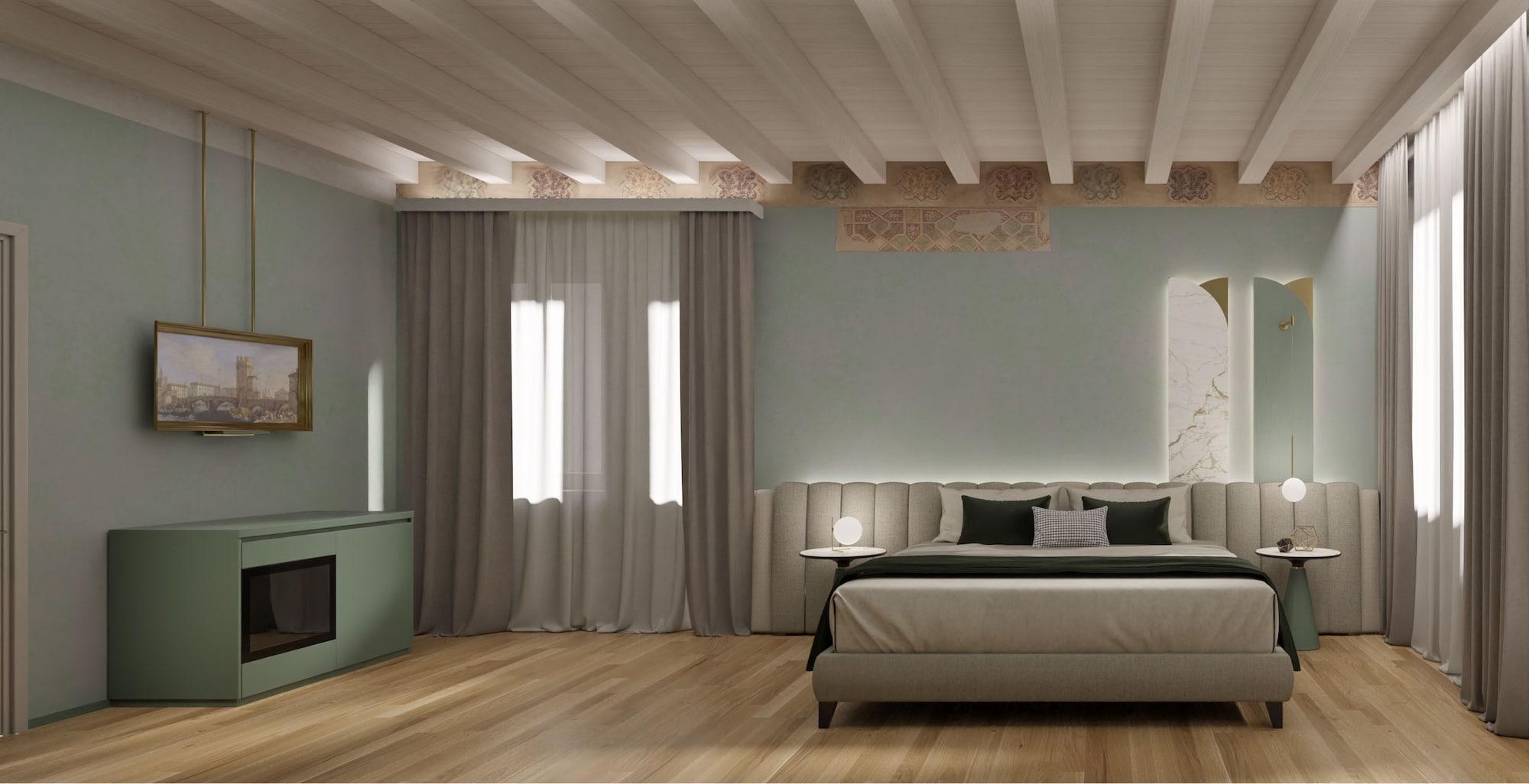 Relais Balcone Di Giulietta Ξενοδοχείο Βερόνα Εξωτερικό φωτογραφία 3D rendering of a bedroom