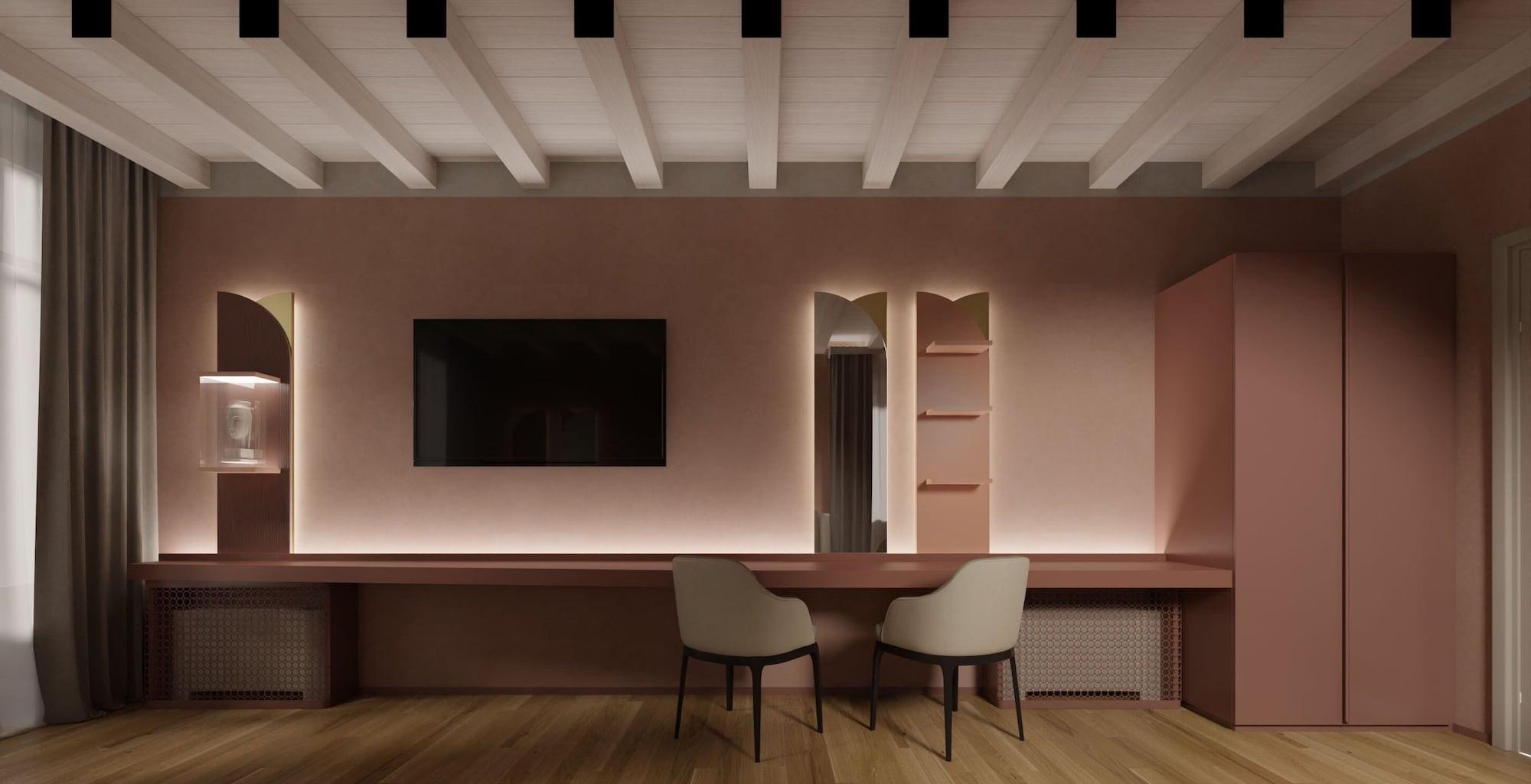 Relais Balcone Di Giulietta Ξενοδοχείο Βερόνα Εξωτερικό φωτογραφία 3D rendering of a living room