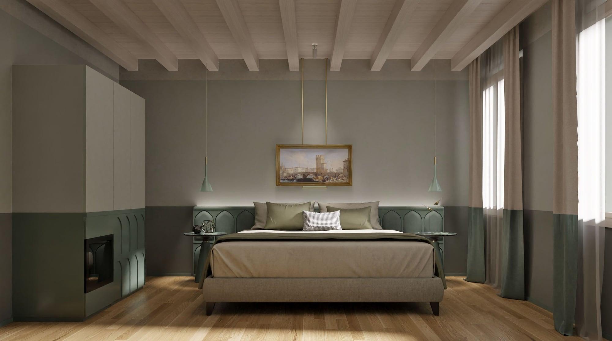 Relais Balcone Di Giulietta Ξενοδοχείο Βερόνα Εξωτερικό φωτογραφία 3D rendering of a bedroom